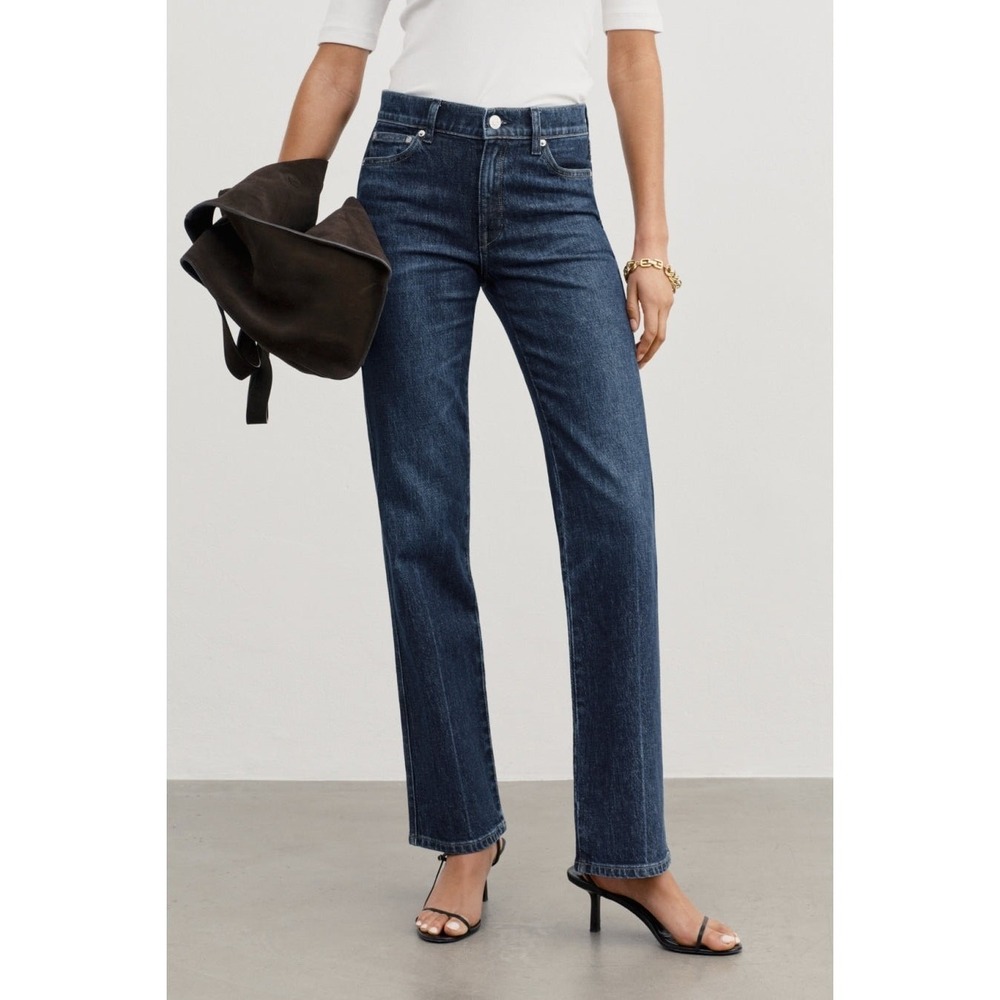 AYR The Legend Skyscraper 31 Dark Indigo Jeans Straight Leg High Rise